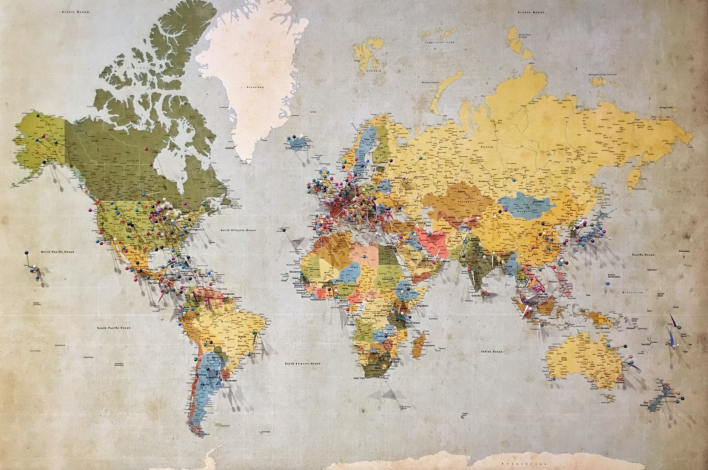 World Map by Andrew Stutesman